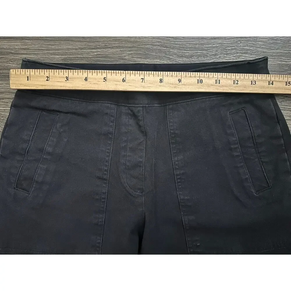 Spanx M Petite On The Go Cropped Wide Leg Pants Black - Picture 4 of 8